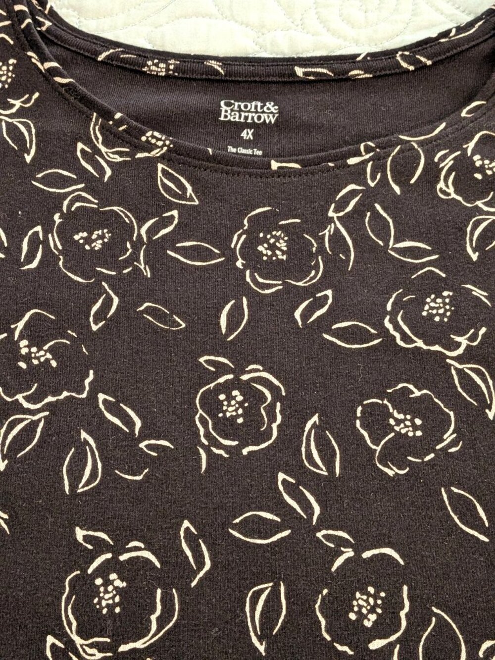 Plus Size Croft & Barrow® Essential Crewneck Top size 4X